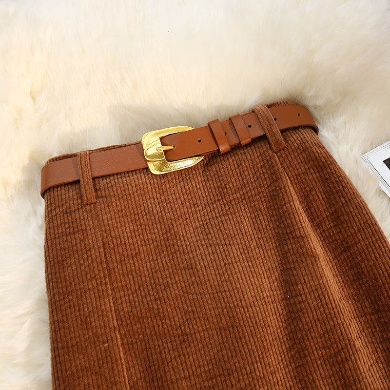 Vintage High Waist Maxi Dress – Side Slit