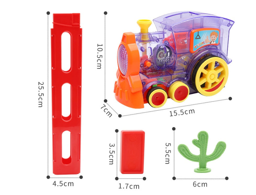 Automatic Domino Train Toy – Electric Block-Laying Puzzle Car
