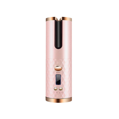 Rechargeable Automatic Hair Curler – Portable Ceramic Rotating Styler