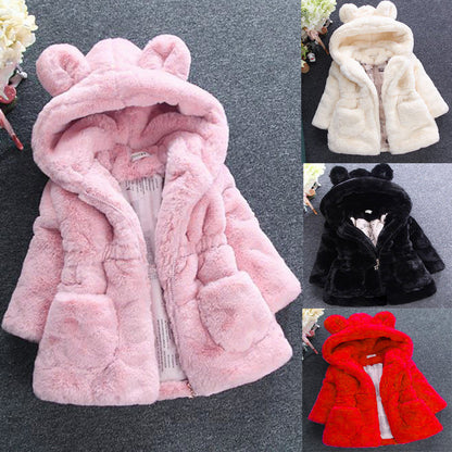 Girls’ Autumn & Winter Fur Coat