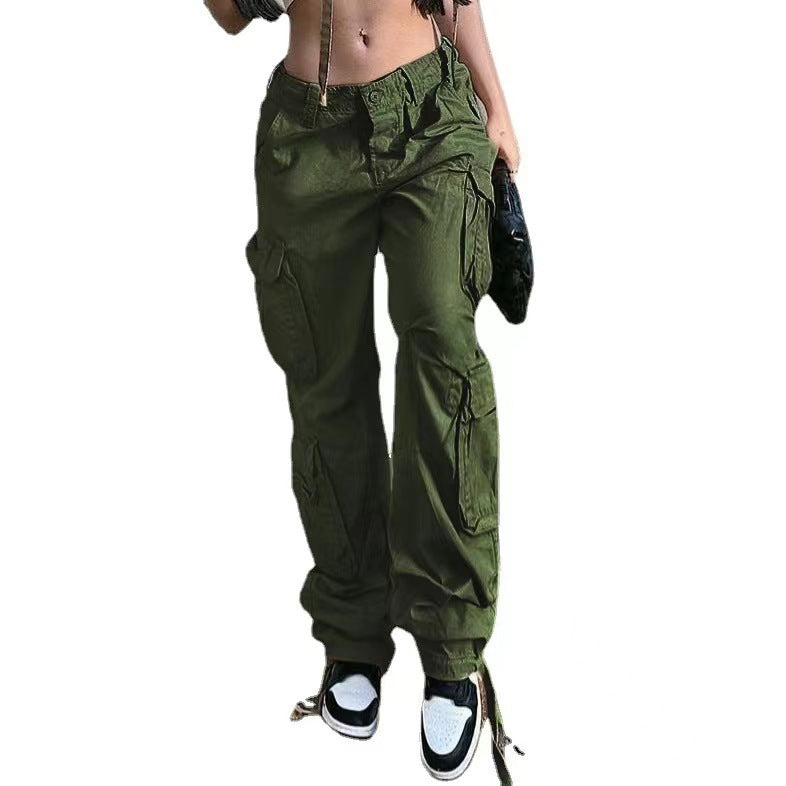 Street Hip-Hop Cargo Pants – Low Waist