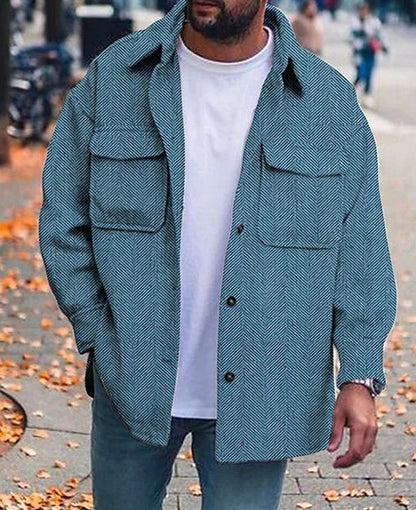 Men’s Polo Collar Work Coat