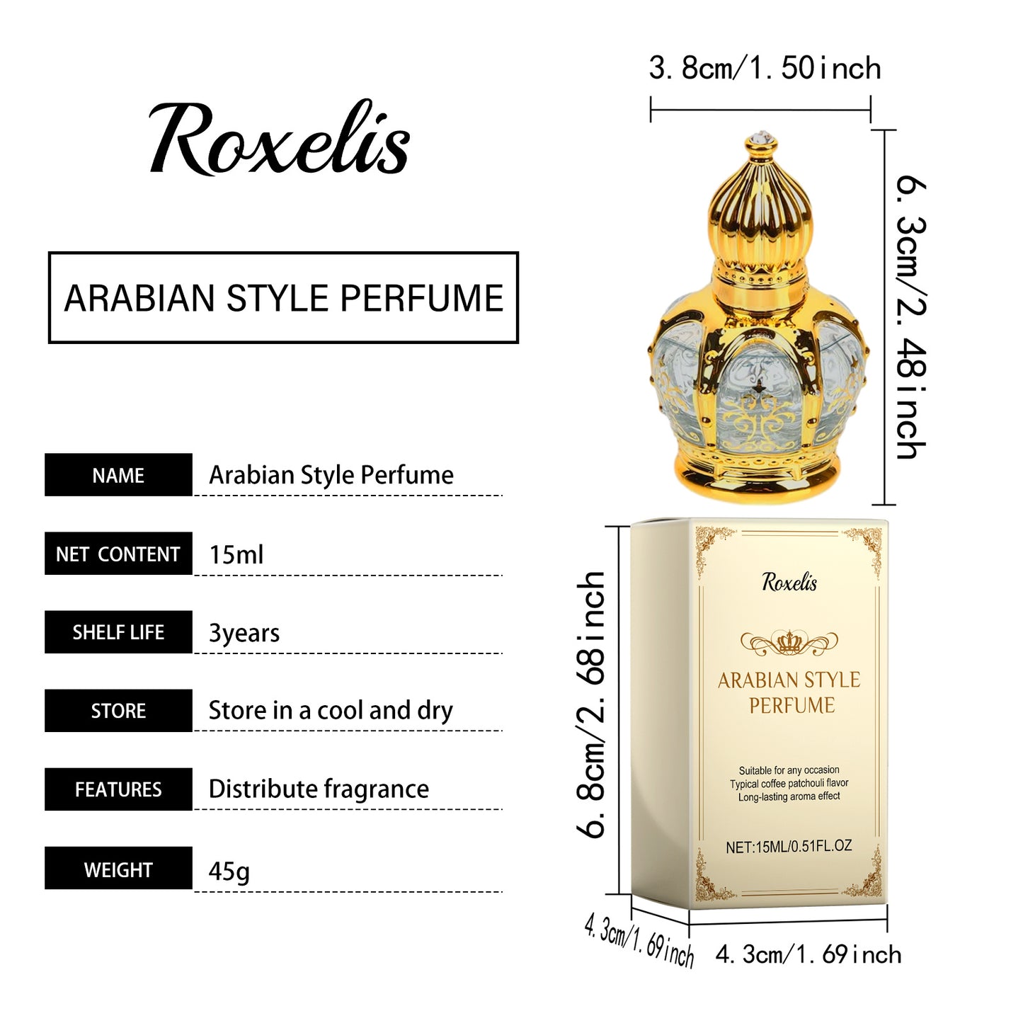 Exquisite Coffee Patchouli Perfume for Women