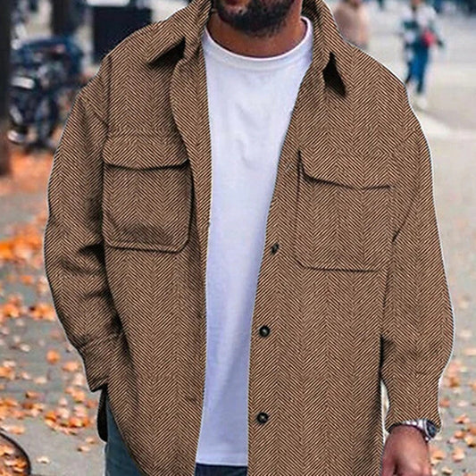 Men’s Polo Collar Work Coat