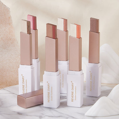 Lazy Eyeshadow Stick – Double Color Shimmer Waterproof