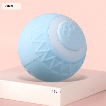 Automatic Bouncing Rolling Cat Toy Ball – Smart Self-Moving Interactive Toy for Kittens & Indoor Cats