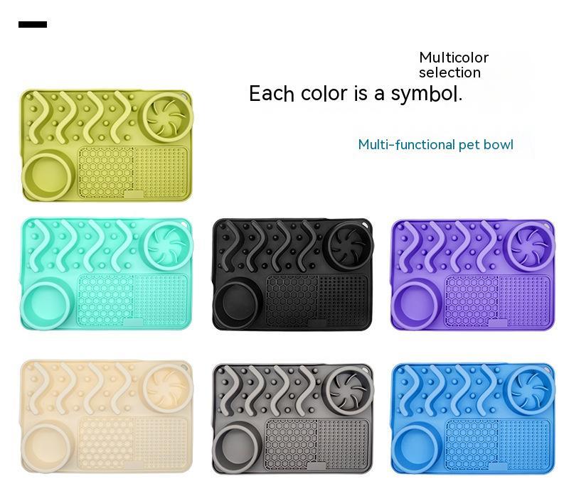 Dog Silicone Licking Mat – Multifunctional Smelling & Feeding Pad for Pets