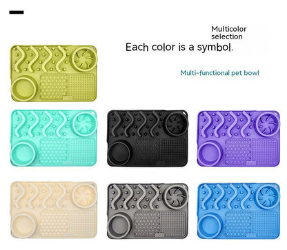 Dog Silicone Licking Mat – Multifunctional Smelling & Feeding Pad for Pets