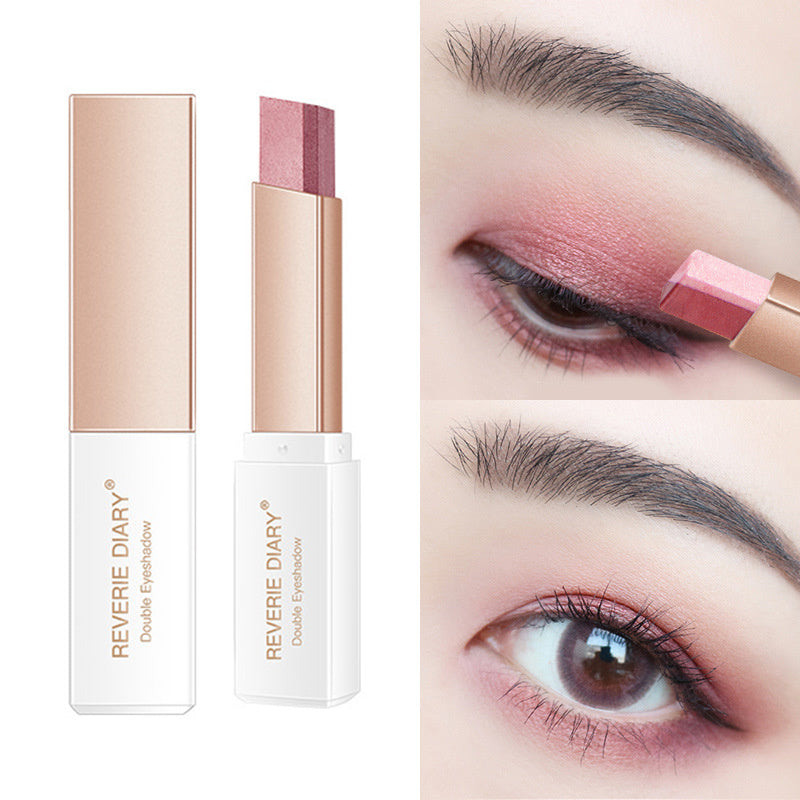 Lazy Eyeshadow Stick – Double Color Shimmer Waterproof