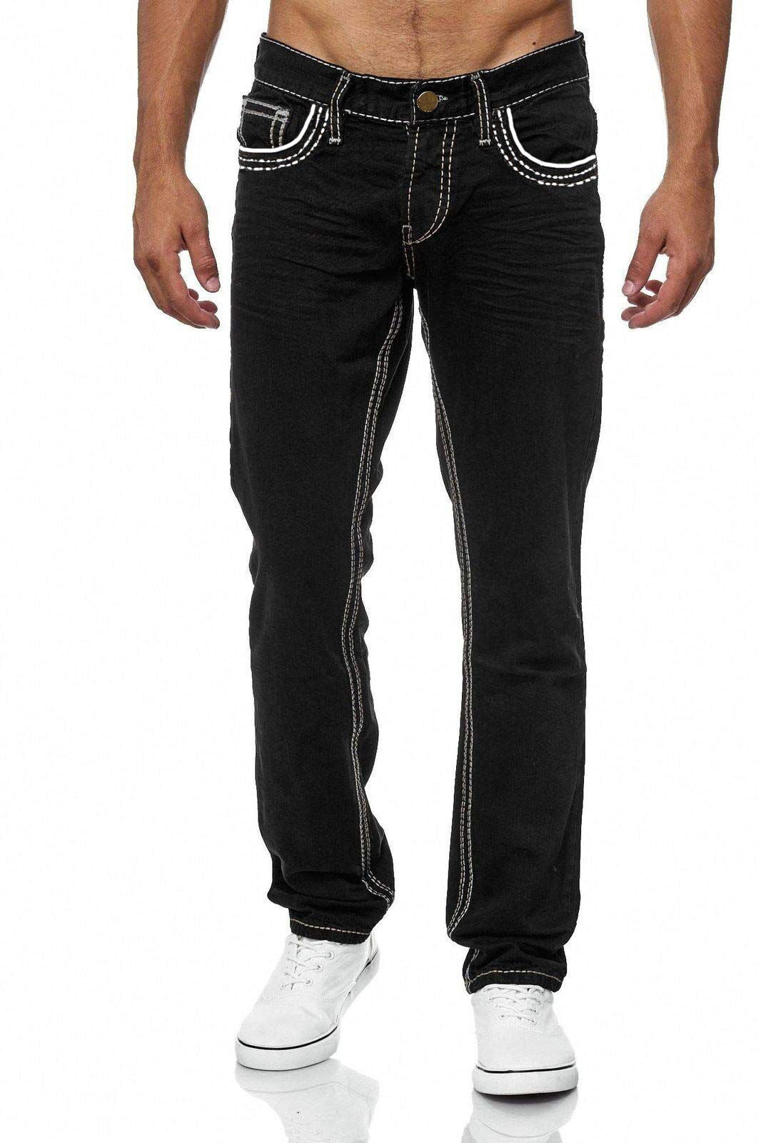 Men’s Straight Fit Jeans with Pockets