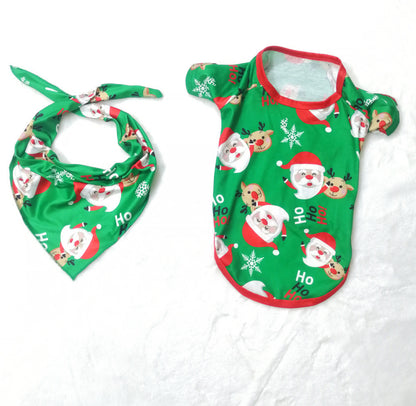 "Family Christmas Pajamas Set Matching Santa Claus Print Sleepwear"