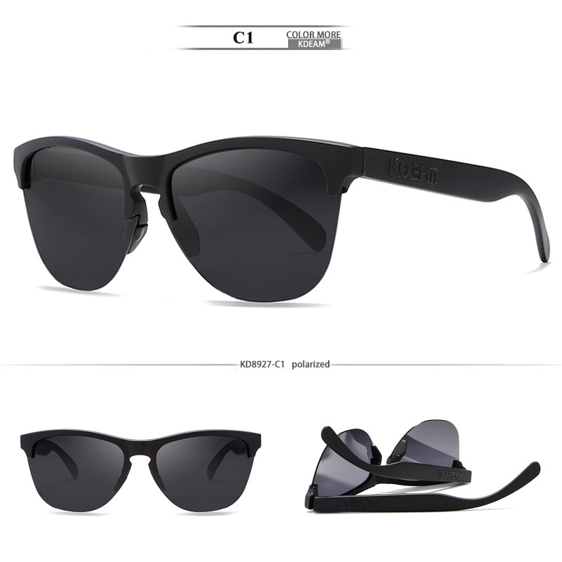 TR90 Half-frame Polarized Sunglasses European And American Men
