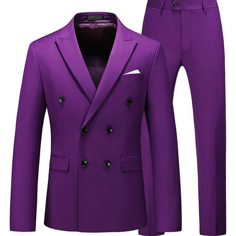 Men’s 2-Piece Slim Fit Suit – Casual Tuxedo Set for Men