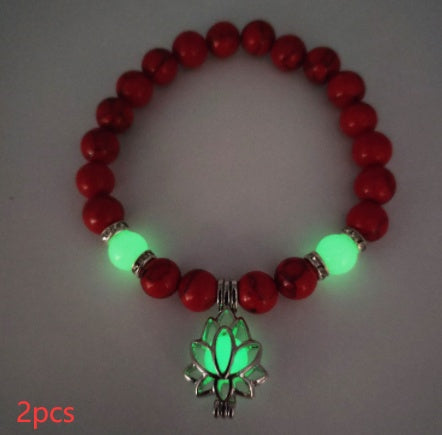 Luminous Lotus Natural Stone Healing Bracelet