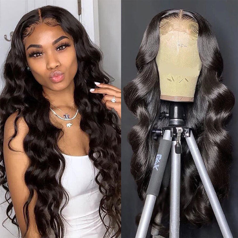 Loose Deep Wave 13x4 Transparent Lace Human Hair Wig