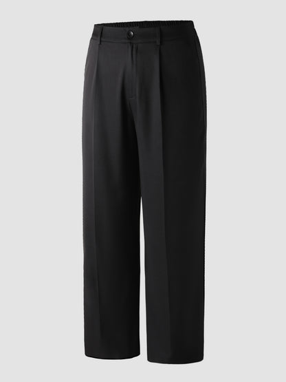 Women’s Plus Size High Waist Skinny Suit Pants with Pockets