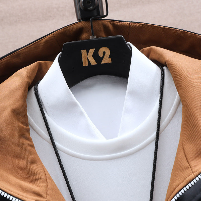 Men’s Fall Jacket & Trousers Leisure Set – Casual Outfit