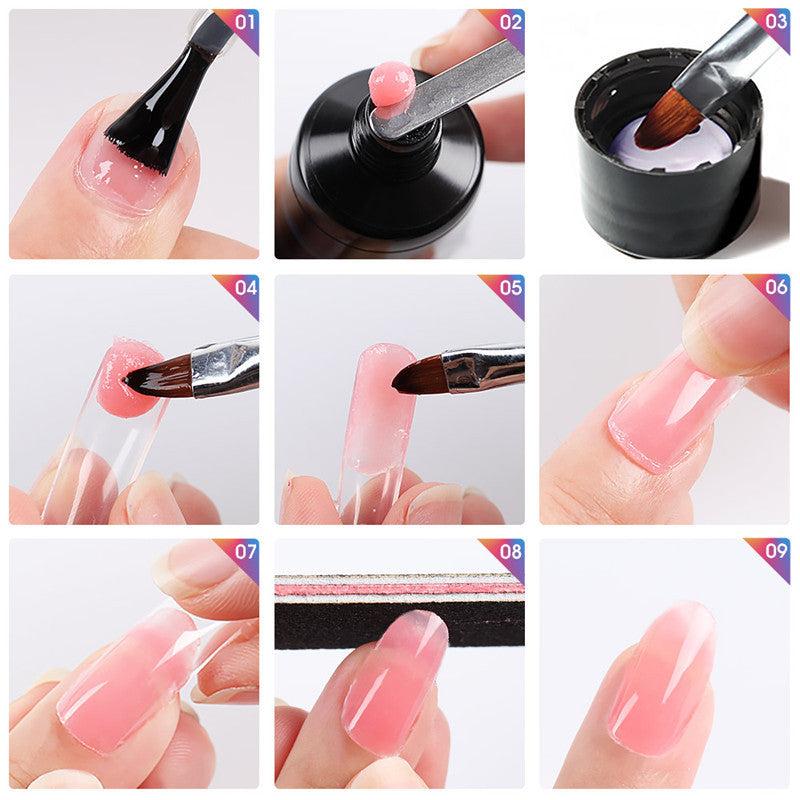 Multi-Color Mixed Nail Solid Glue – Strong Adhesive for DIY Nail Art & Extensions
