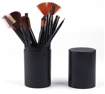 12-Pcs Makeup Brush Set – Blush, Eyeshadow, Eyelash & Highlighter Brushes