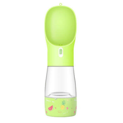 Portable Dog Water Bottle Feeder – Travel Pet Drinking & Food Bowl for Outdoor Use