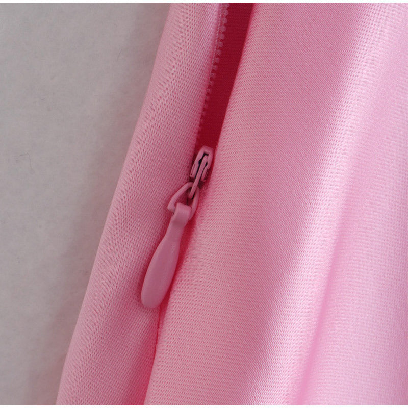 Women's Satin Slip Dress – Elegant Sleeveless Backless Summer Sexy Dress