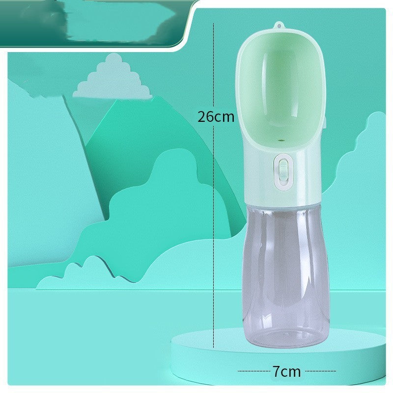 Portable Dog Water Bottle Feeder – Travel Pet Drinking & Food Bowl for Outdoor Use
