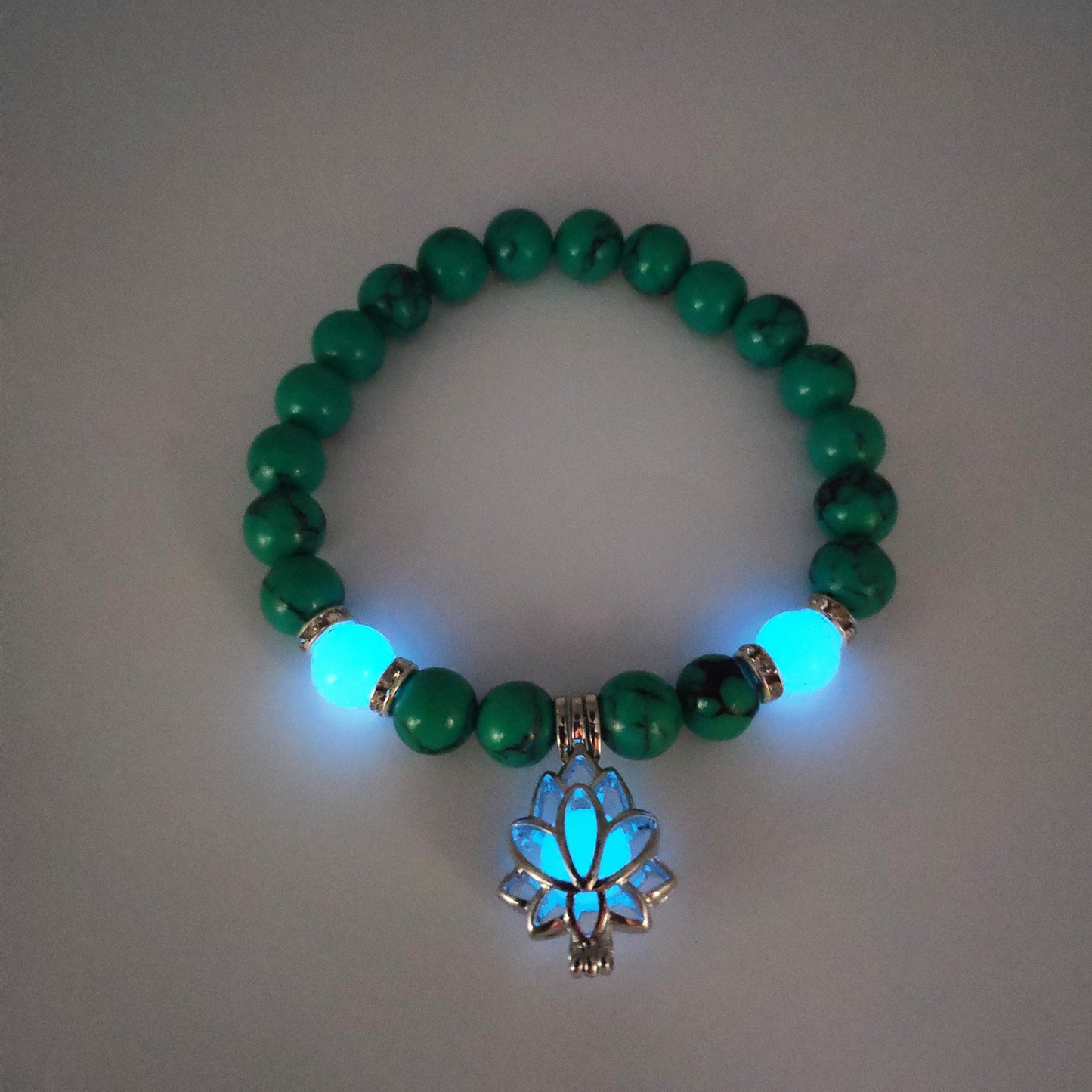 Luminous Lotus Natural Stone Healing Bracelet