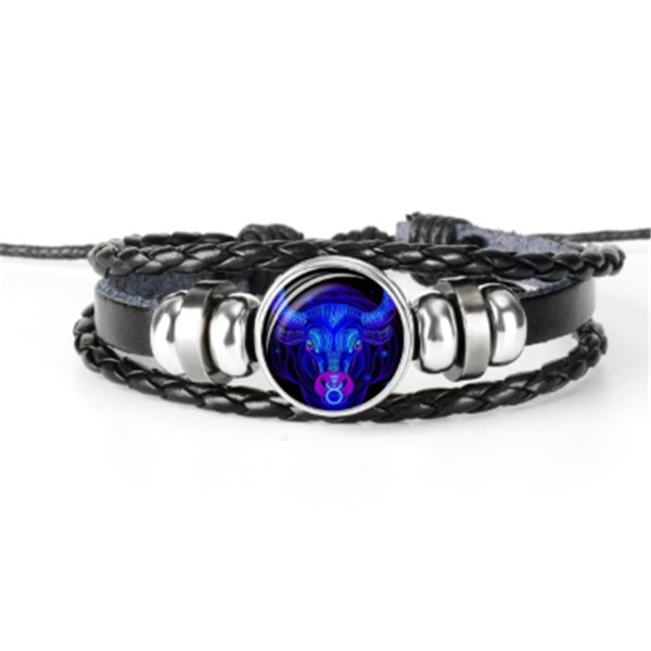 Zodiac Constellation Braided Bracelet – Unisex Jewelry