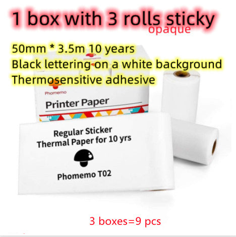 Portable Mini Thermal Label & Photo Printer | Bluetooth-Compatible | Price Tag & Student Study Aid Printer