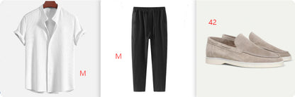 Men’s Summer Loose Shirt – Short Sleeve Casual Top