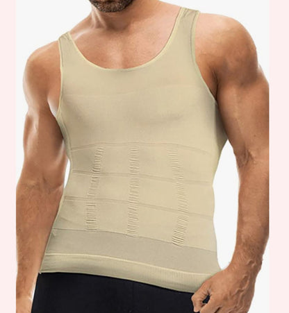 Men’s Body Tummy Shaper Vest – Slim Fit Compression Undershirt