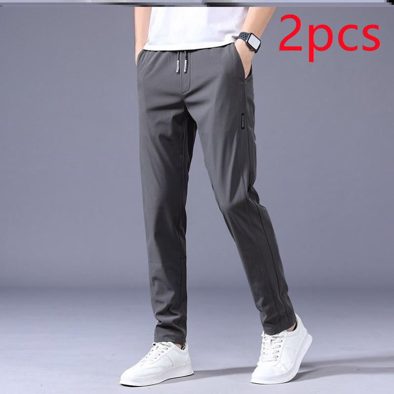 Men’s Drawstring Casual Pants – Loose Fit