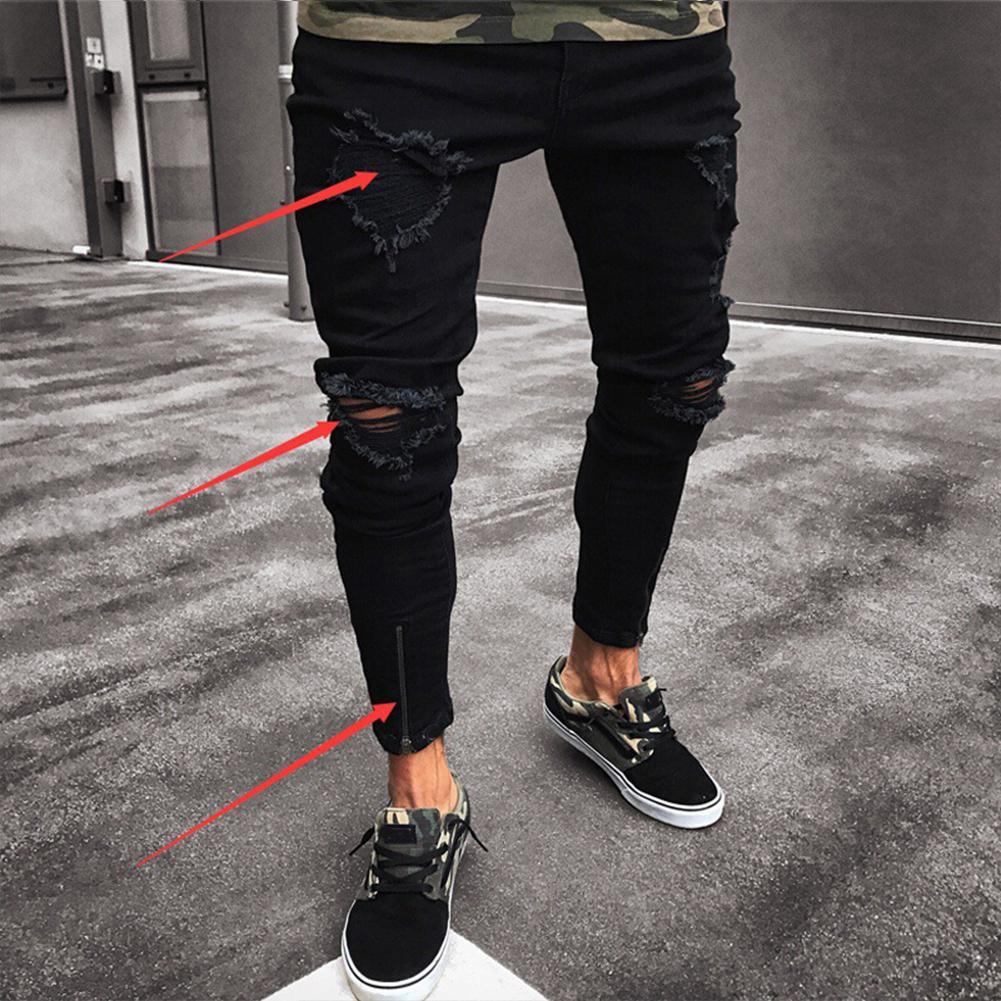 Men’s Ripped Basic Jeans