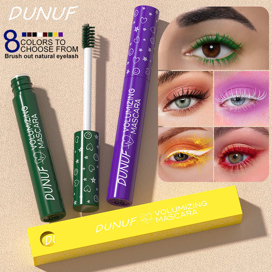 Long Lasting Waterproof Thick Long Curling Color Mascara
