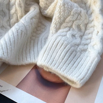 Women’s Retro Twist Bow Sweater Coat