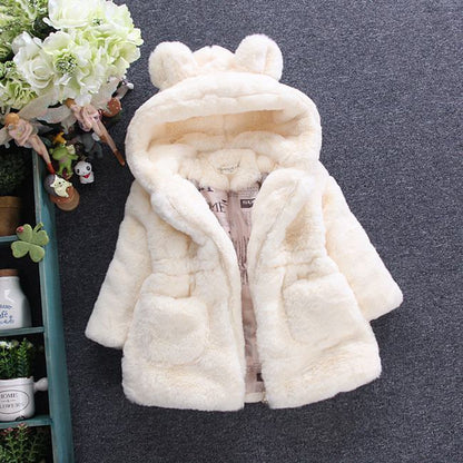 Girls’ Autumn & Winter Fur Coat