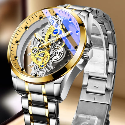 Luxury Skeleton Automatic Quartz Men’s Watch