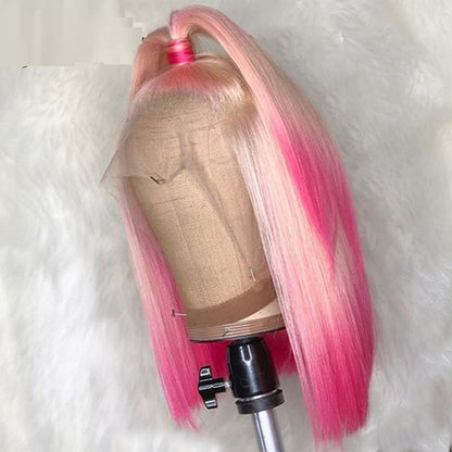 Gradient Front Lace Wig – High-Quality Human Hair
