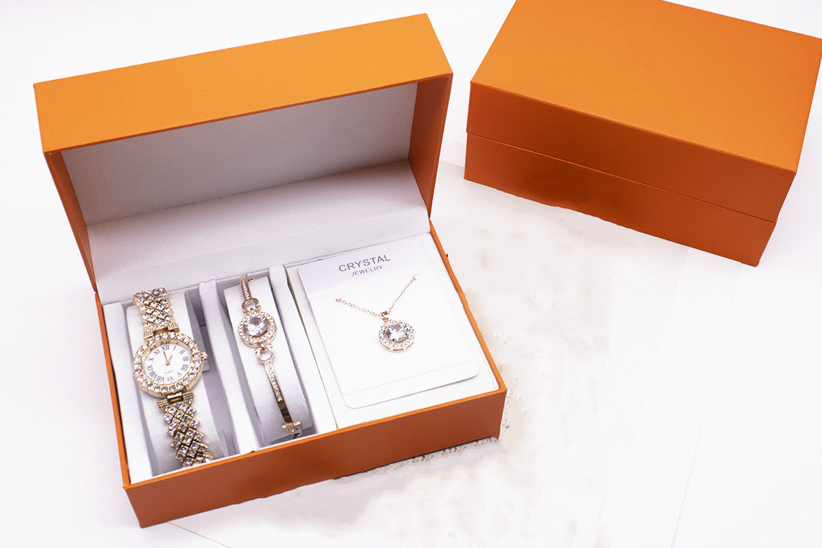 Women’s 3-Piece Rhinestone Watch Set