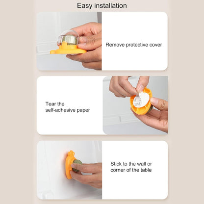 Carrot Shape Catnip Ball Toy – Self-Adhesive Wall-Mounted Mint Balls for Indoor Cats, Teeth Cleaning (Blue)