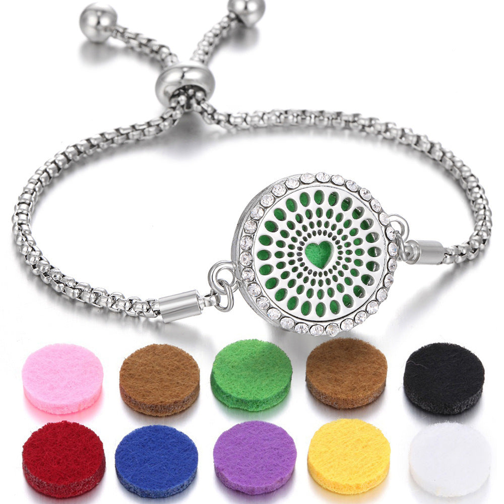 2024 New Kaleidoscope Aromatherapy Bracelet – Essential Oil Diffuser Locket Jewelry for Women