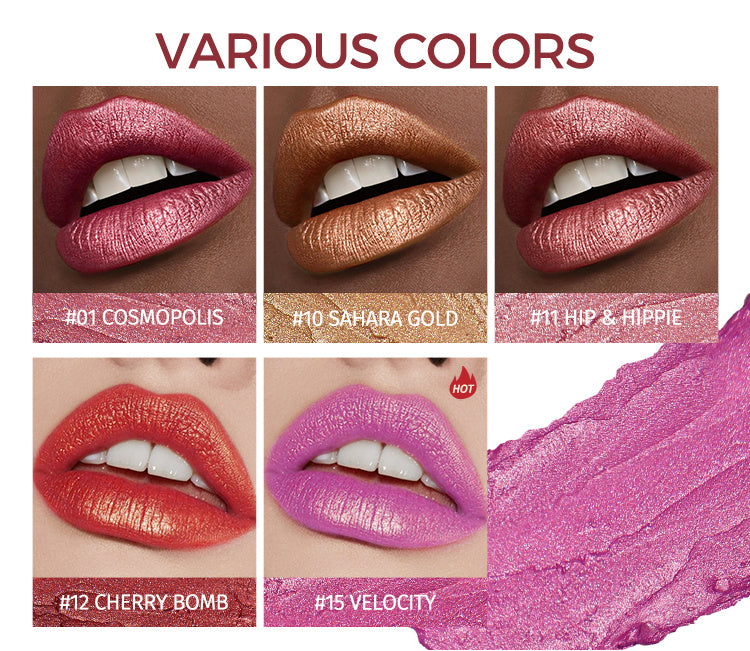 Waterproof Matte & Glossy Lipstick – Long Lasting Vegan