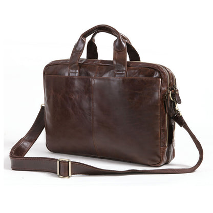 Men’s Cowhide Leather Business Briefcase – Laptop Bag
