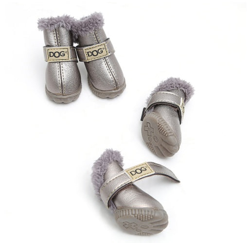 Warm Dog Snow Boots – Thick Winter Shoes for Teddy & Small Breeds