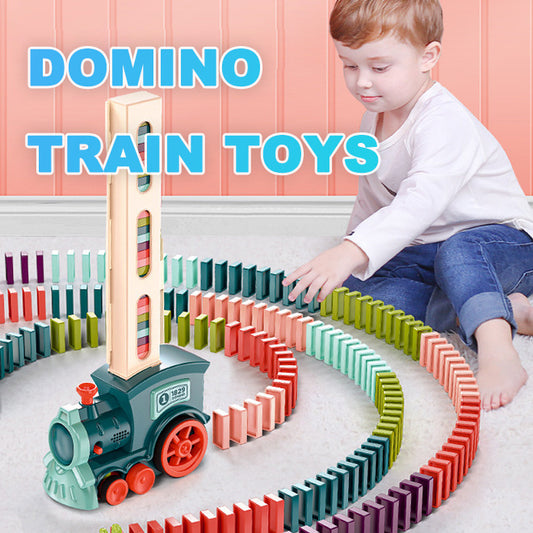 Automatic Domino Train Toy – Electric Block-Laying Puzzle Car
