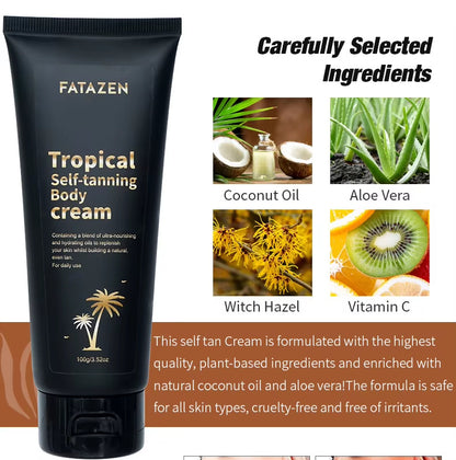 3Hrs Instant Dark Tanning Lotion – Sunless Self-Tanner for Body