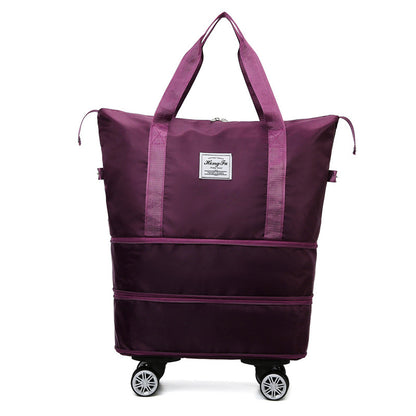Women’s Travel Sports Bag – Large Capacity Duffel with Universal Wheels & Wet/Dry Separation