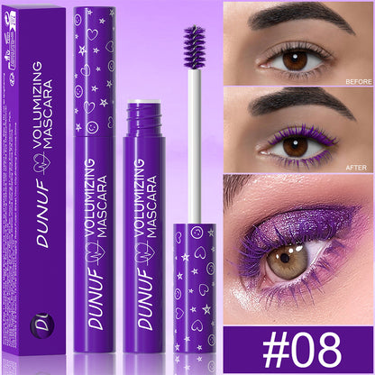 Long Lasting Waterproof Thick Long Curling Color Mascara