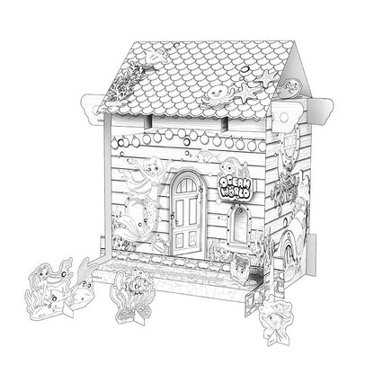 3D Puzzle Model Painting Graffiti House