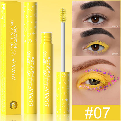 Long Lasting Waterproof Thick Long Curling Color Mascara